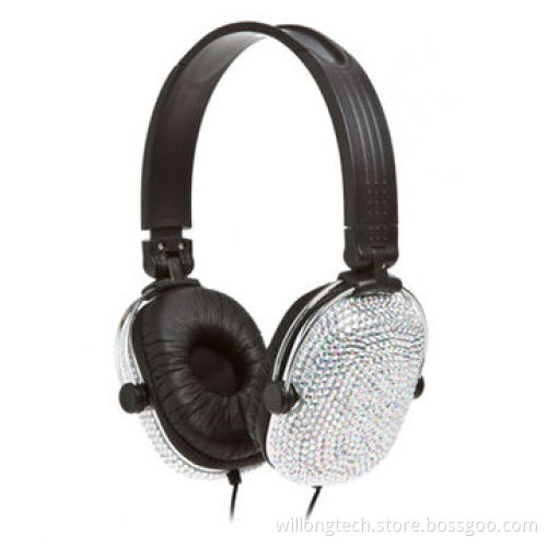 Fashionable Headset with Customized Diamond National Flag Logo
